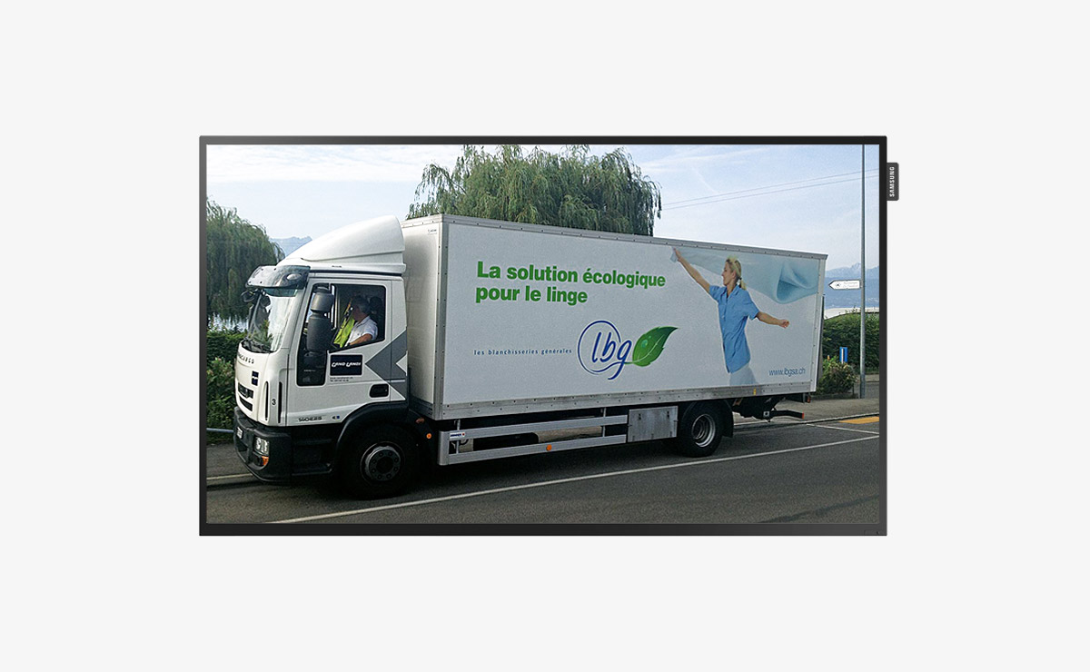 Habillage de camion et voiture publicitaire pour LBG