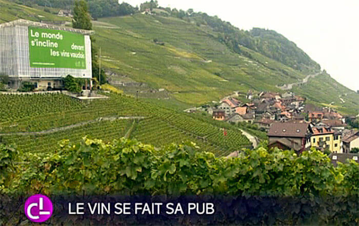 Reportage de la RTS Couleurs Locales : le vin se fait sa pub