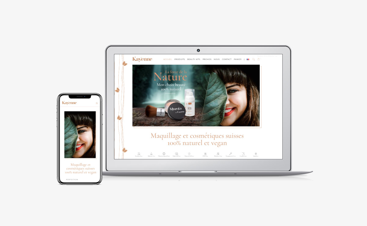 Création site e-commerce cosmétique naturel