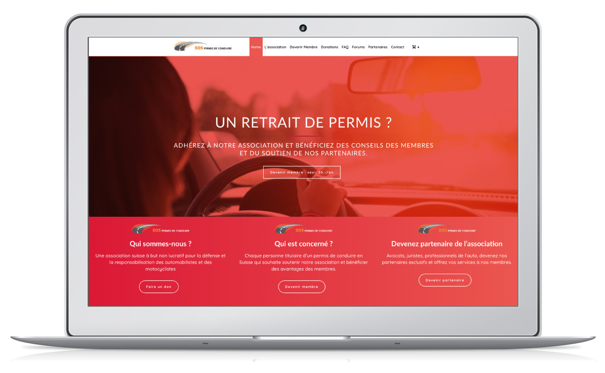 Création du site WordPress de l'association