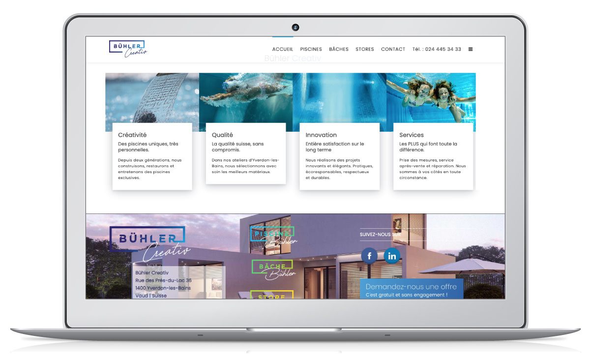 Réalisation du site et du logo de l'entreprise