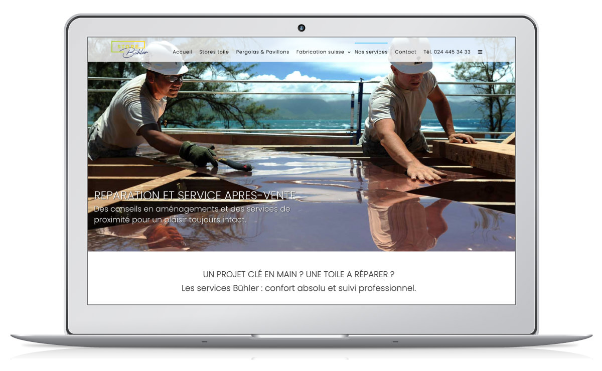 Création site internet WordPress entreprise Yverdon