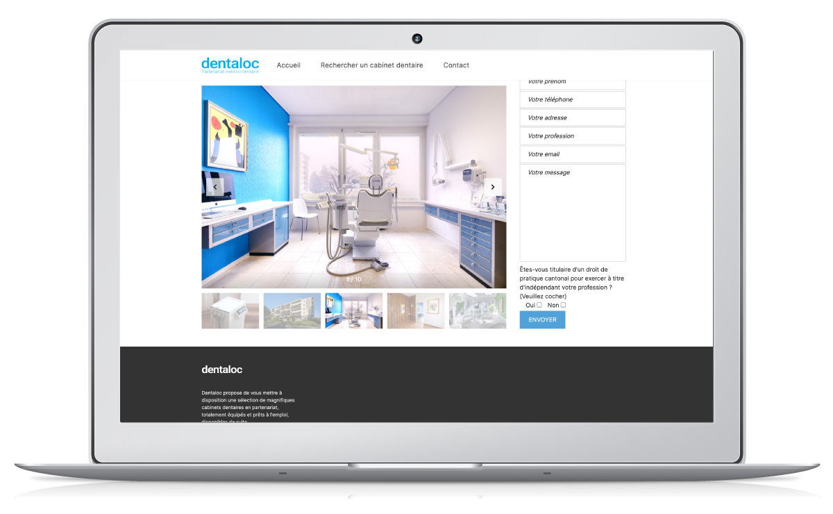 Création d'un site immobilier