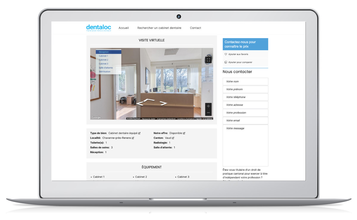 Création d'un site immobilier