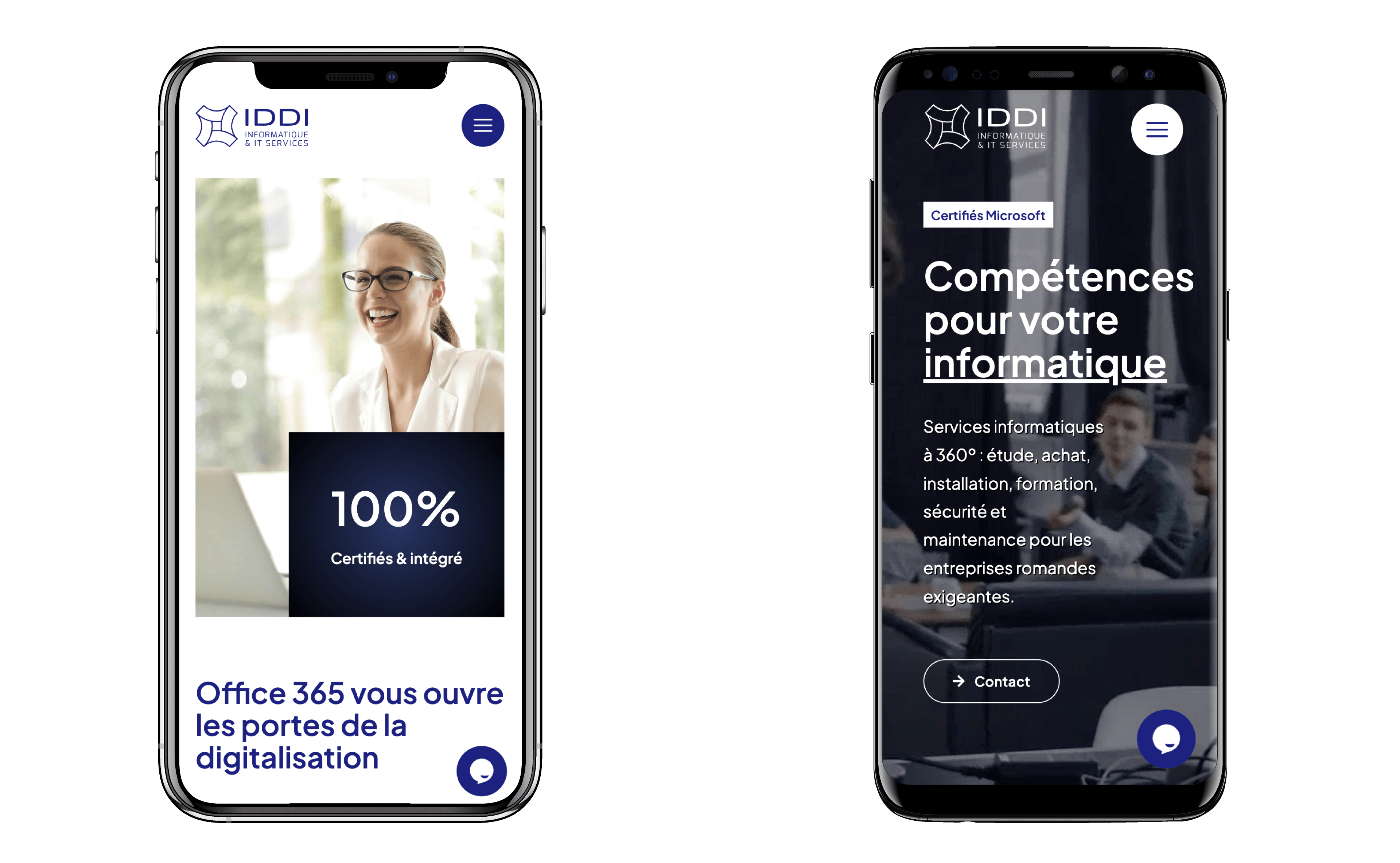 Création et référencement du site web d'une société informatique à Lausanne, Genève et Valais.