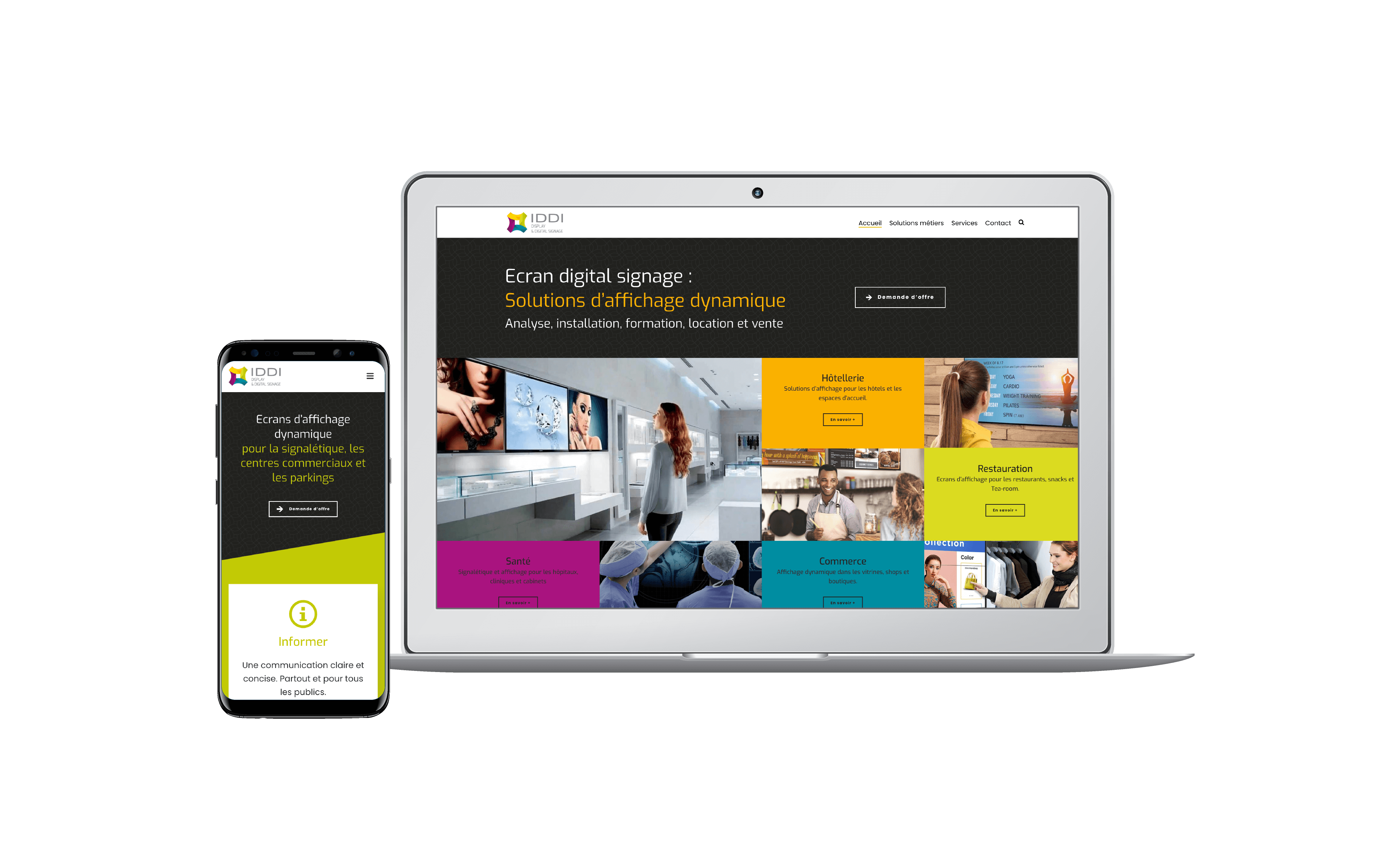 Création d'un site WordPress sur mesure pour une entreprise informatique de Suisse romande