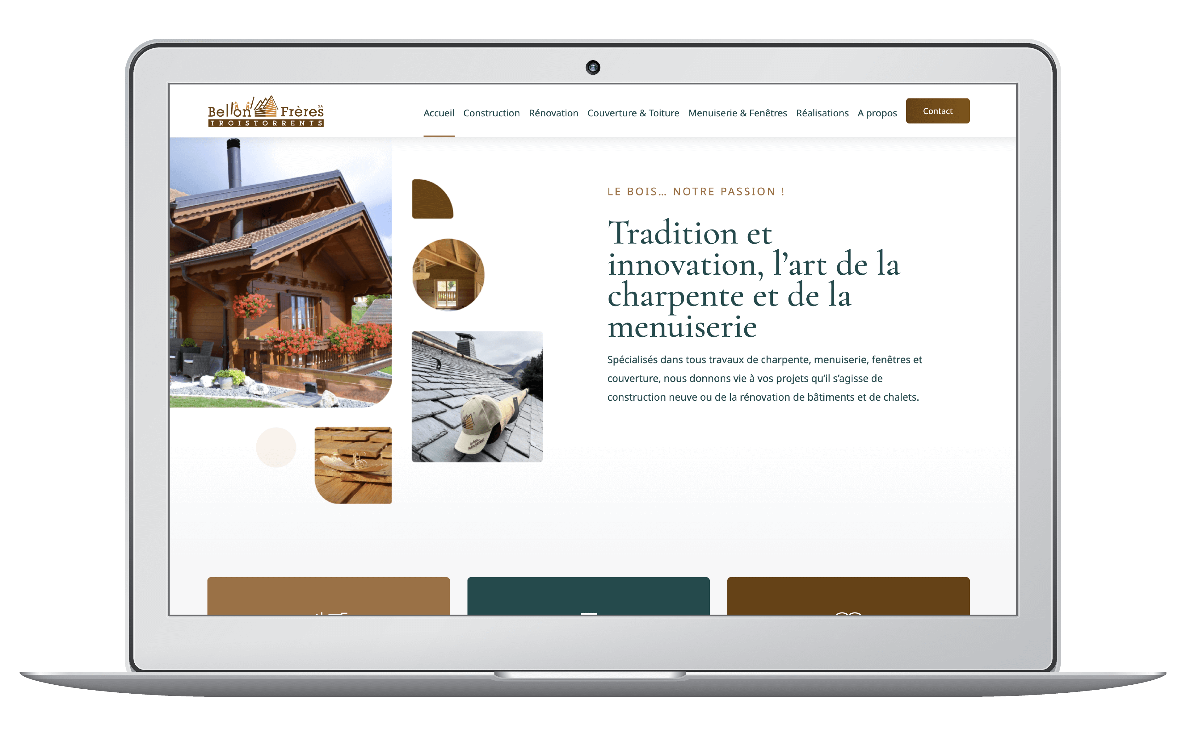 Création du site internet de la menuiserie