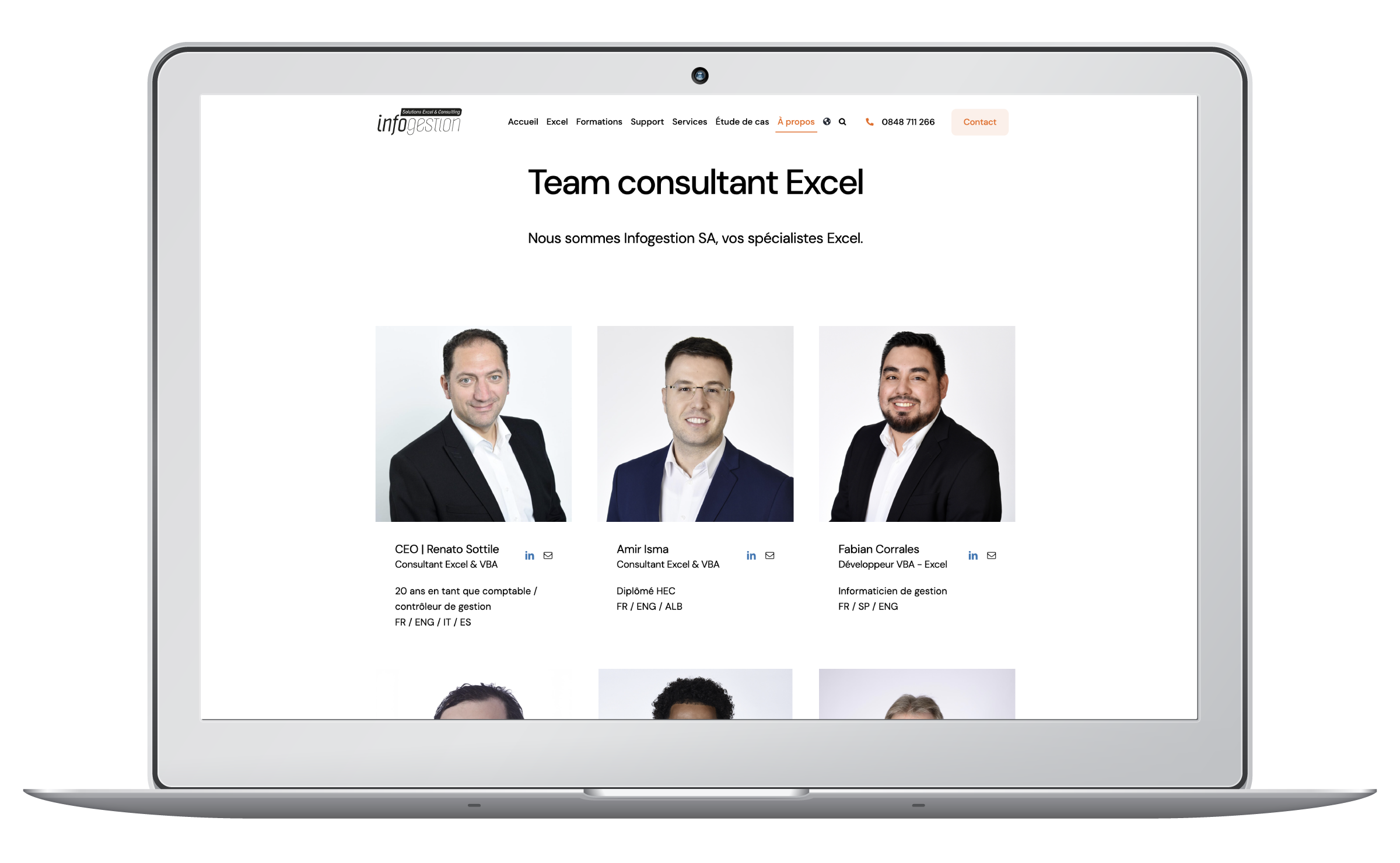 Webmaster Lausanne pour une société de services