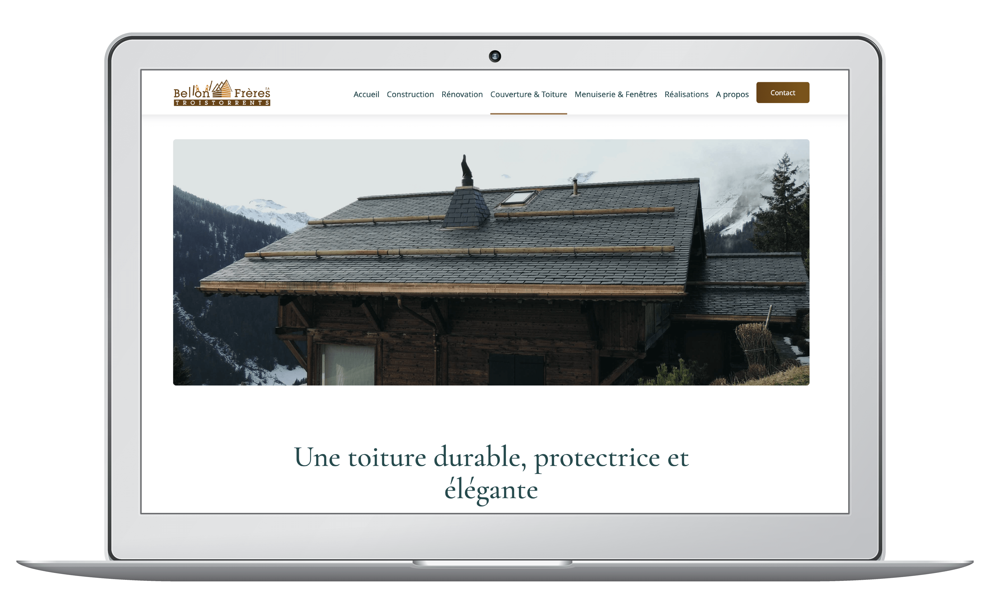 Conception internet pour une entreprise de couverture