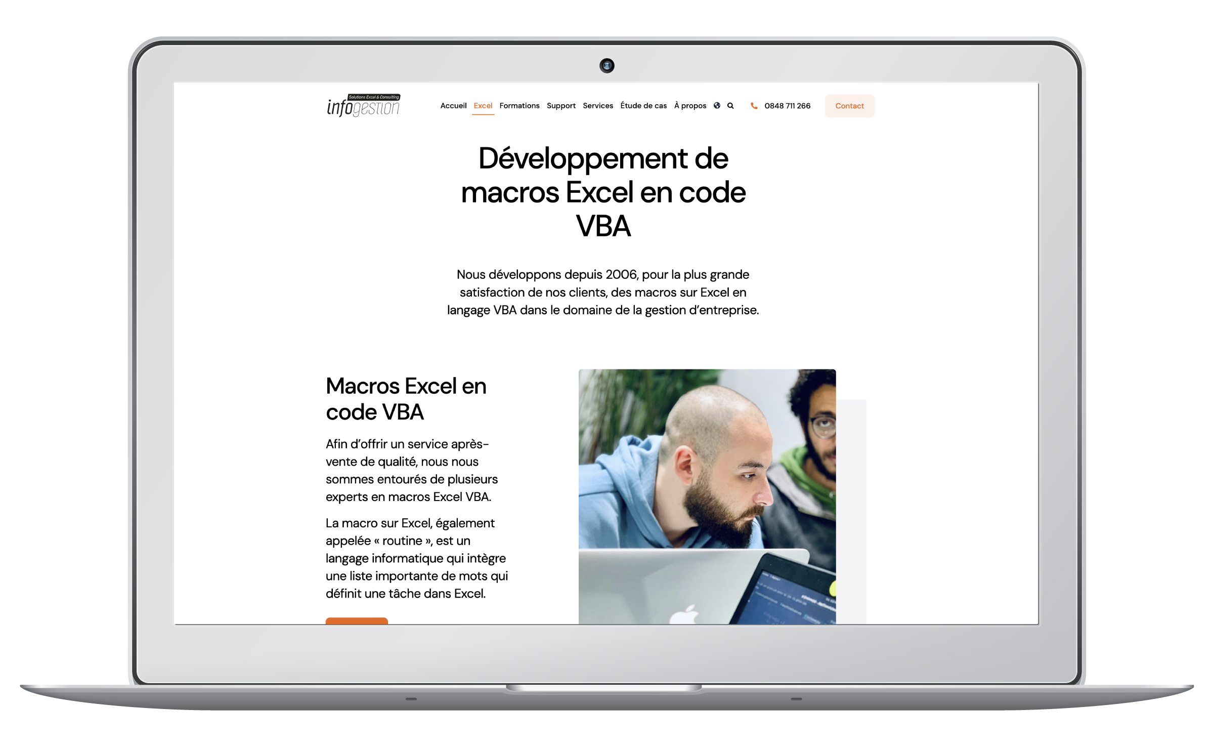 Création du site web d'une entreprise lausannoise