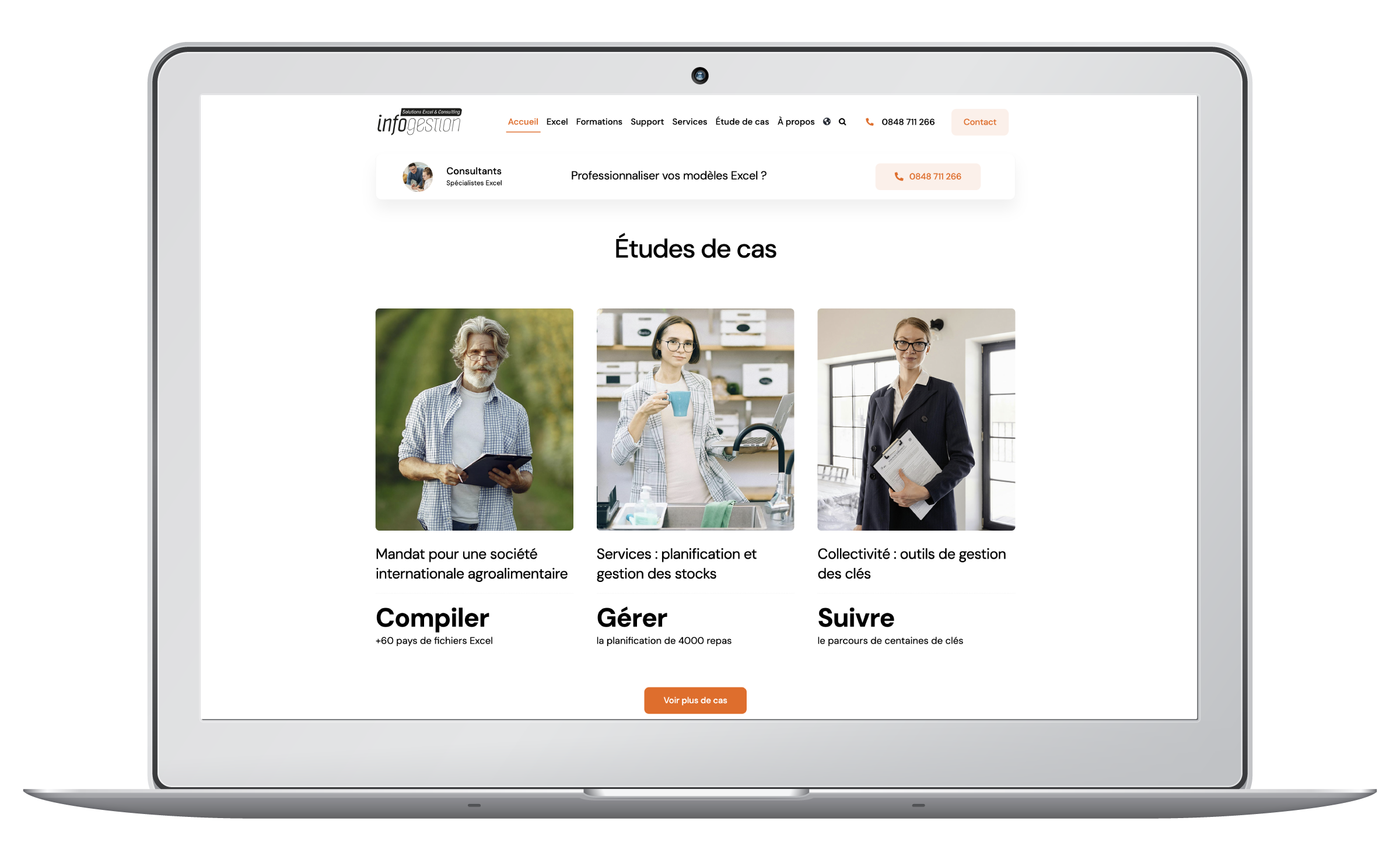 Création du website d'une société de services