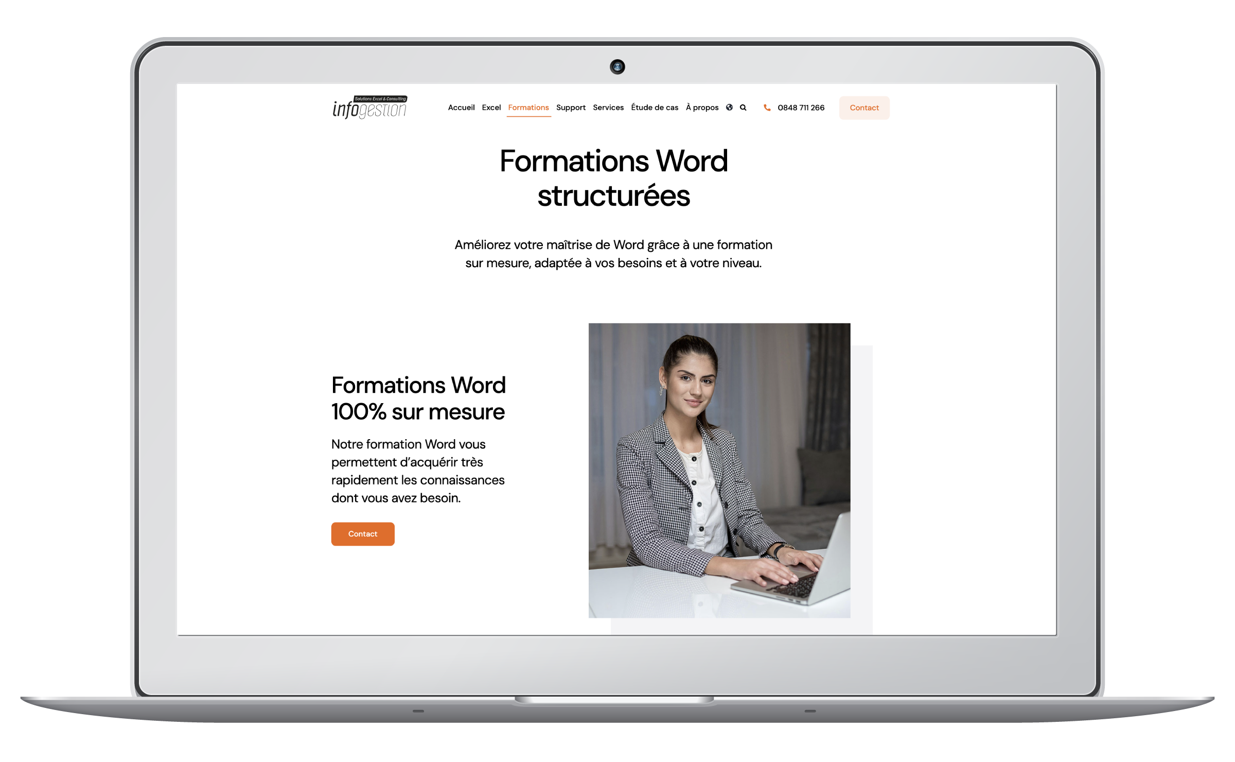 Création du website Wordpress d'une entreprise de services