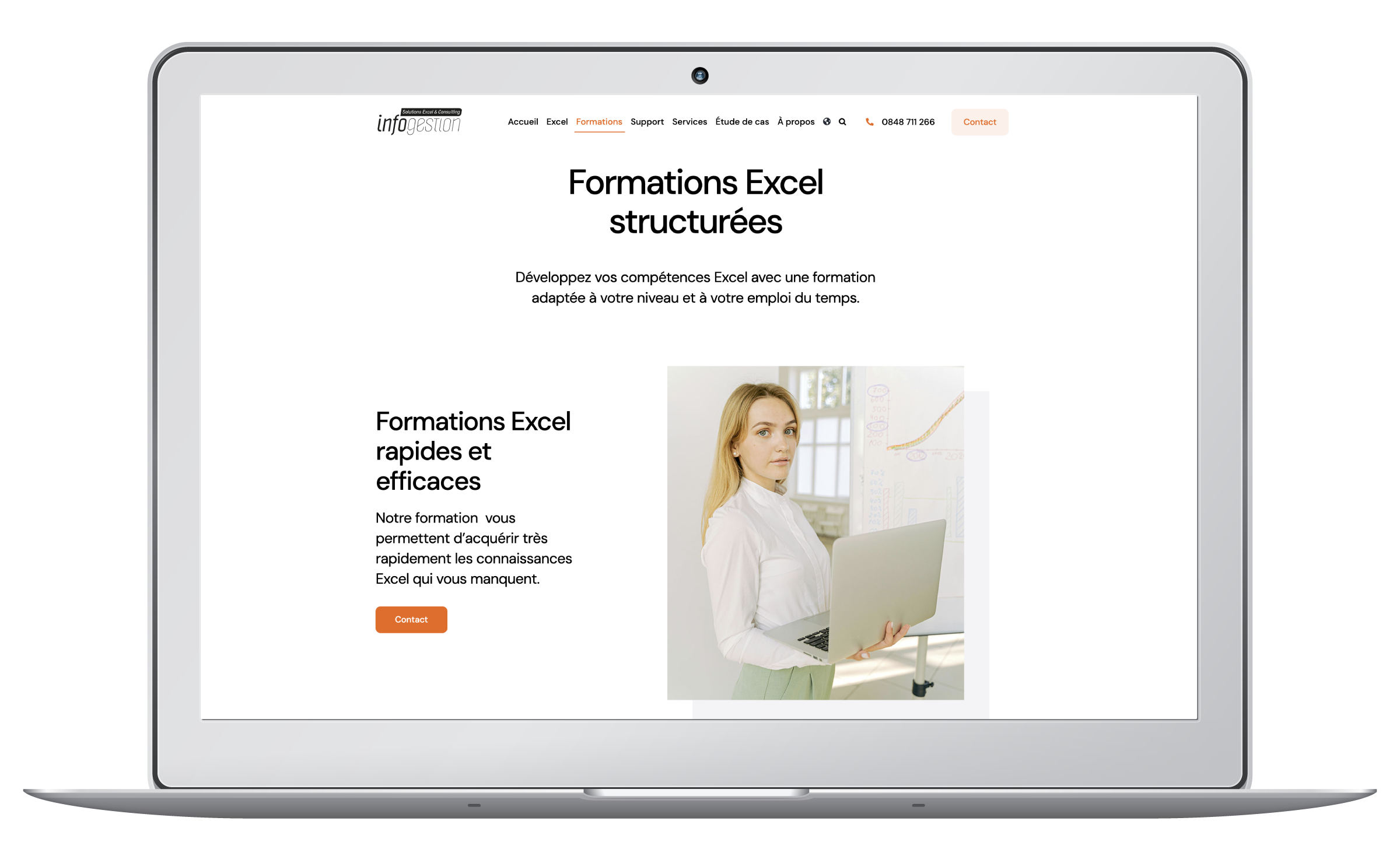 Création du website Wordpress d'une entreprise de services