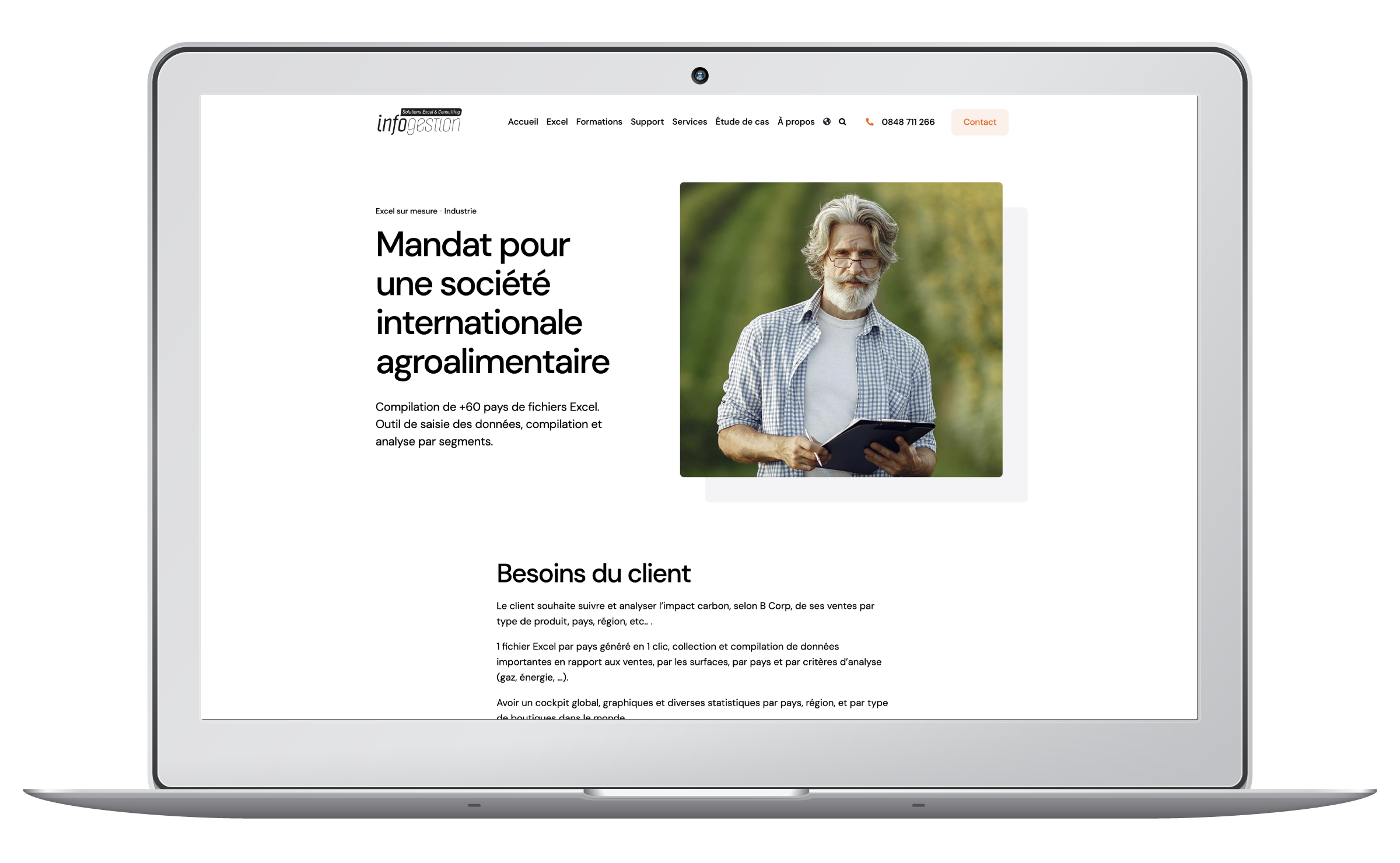 Création du website vitrine d'une entreprise de services