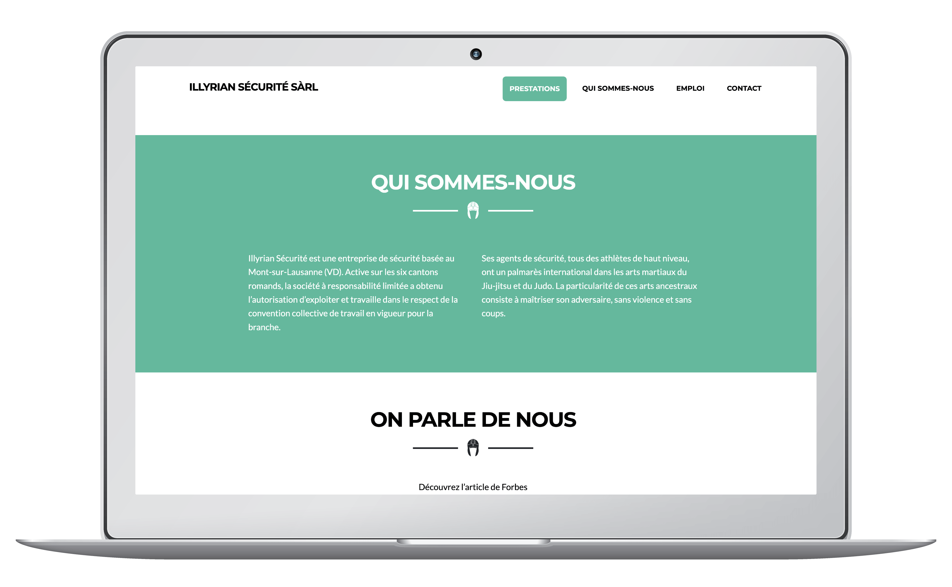 Création du site d'une entreprise de sécurité